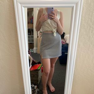 Black and White Gingham skirt